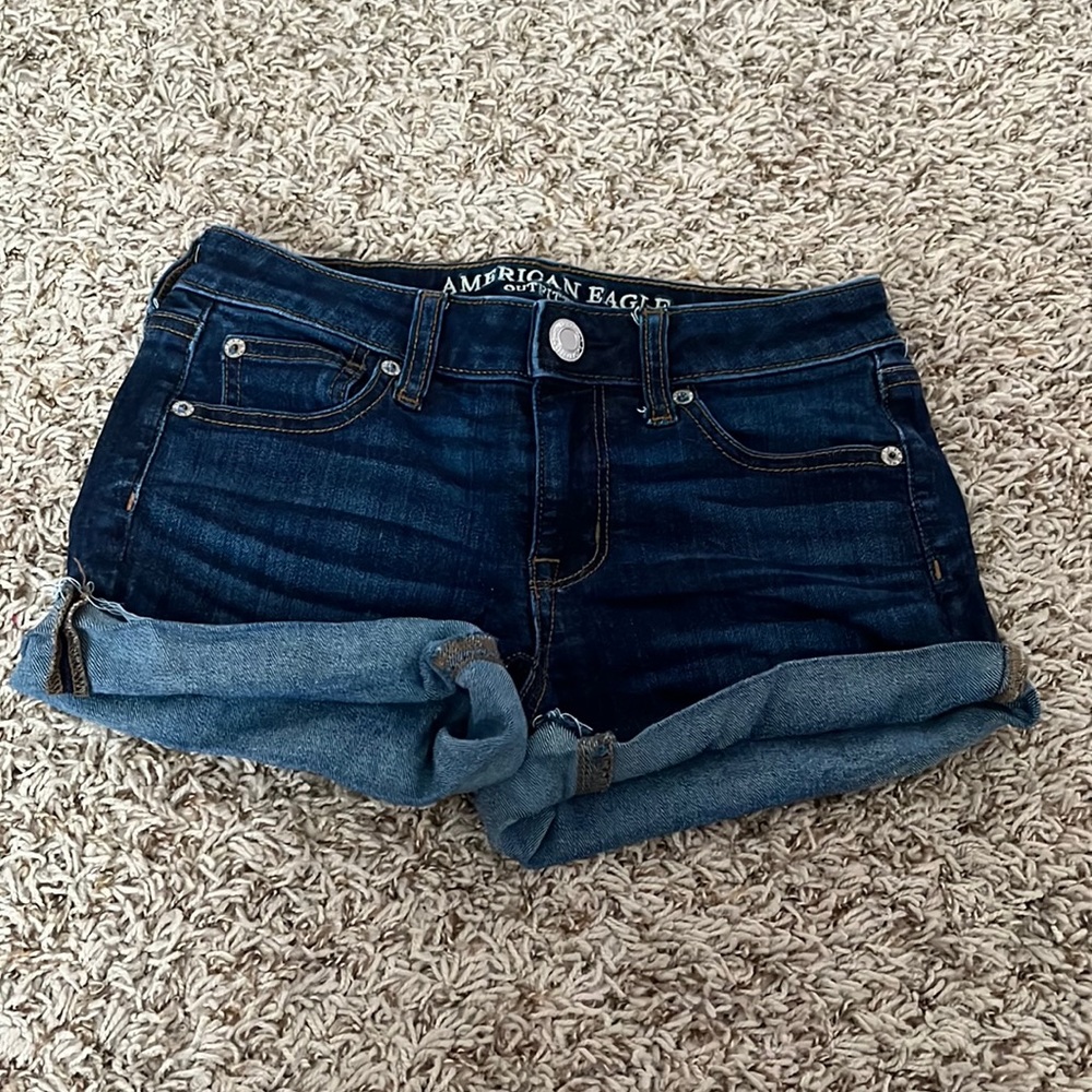 American Eagle shorts, dark blue size 0